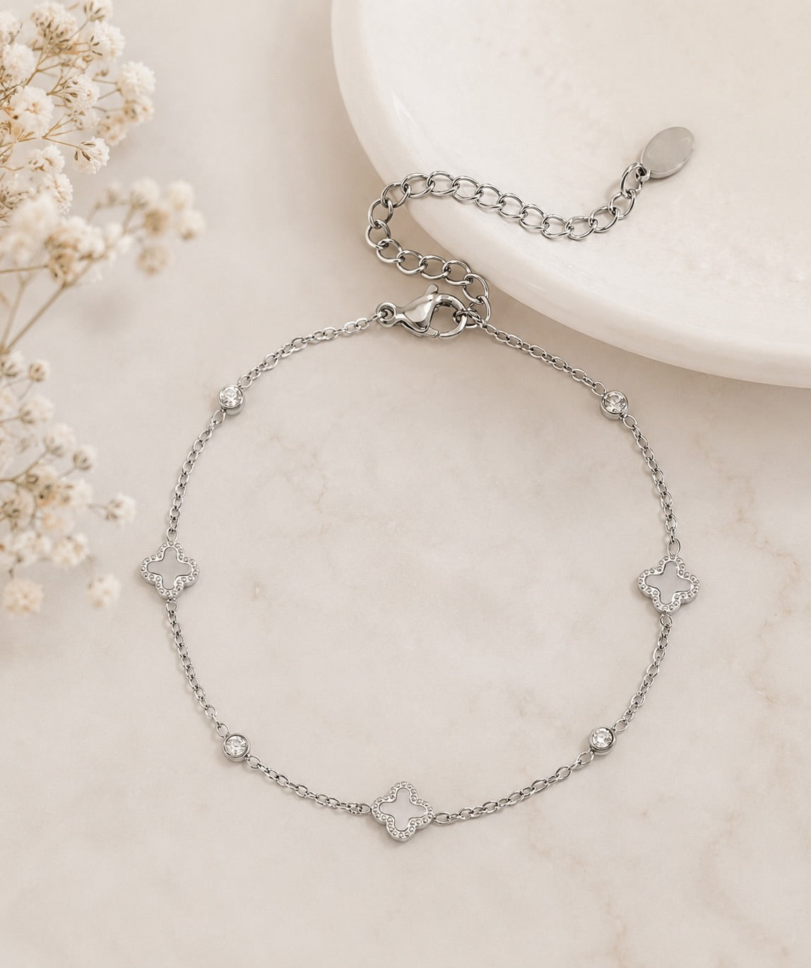 Clover Sparkel Silver