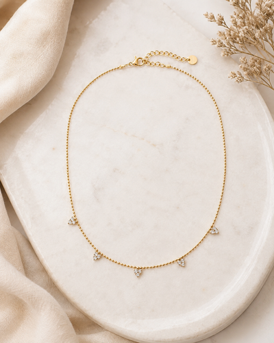 Gold Set Zirkonia
