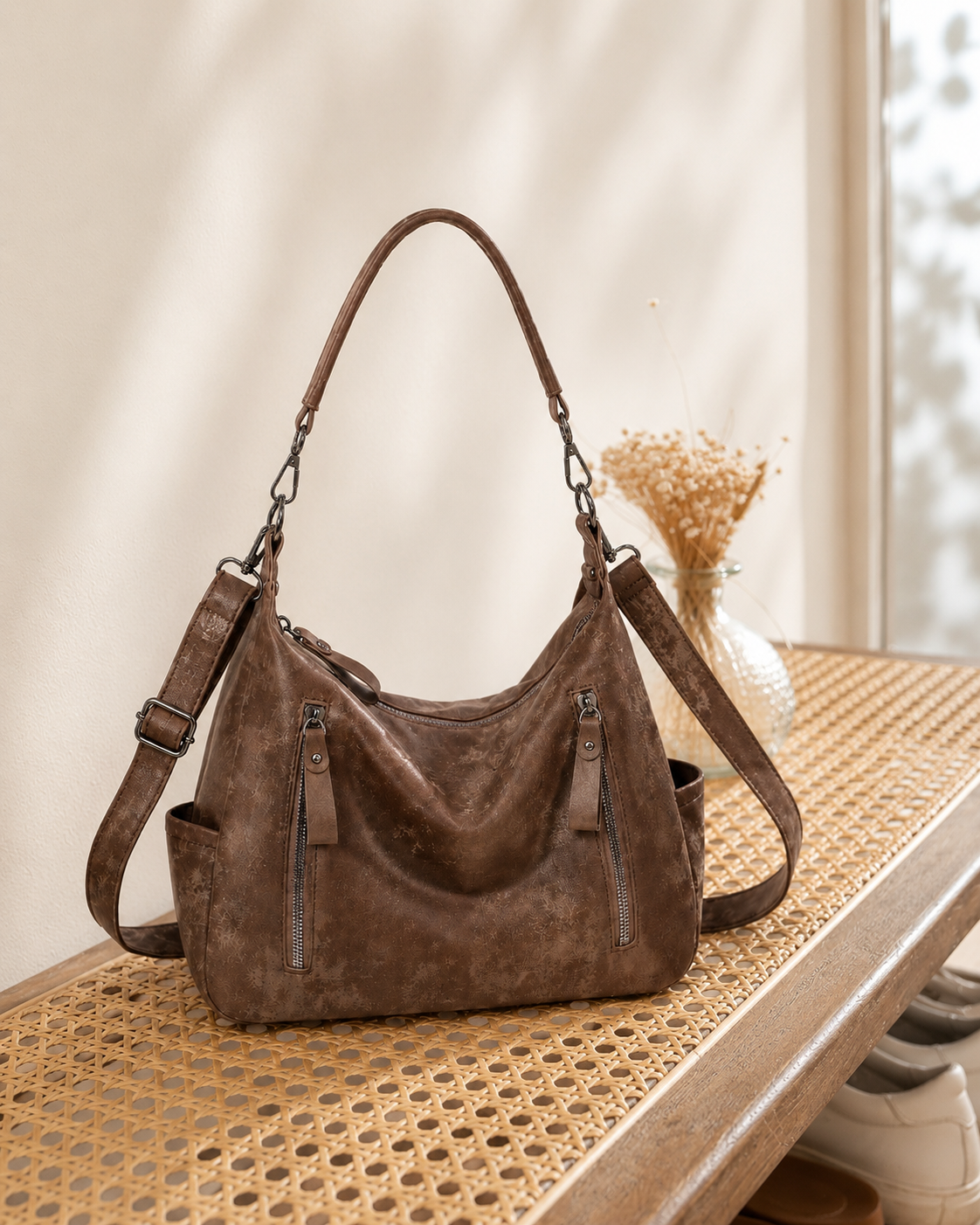 Handtasche Kunstleder Braun