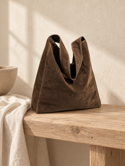 Wildleder Tasche Braun