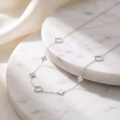 Big Clover Silber - Marmor Lifestyle