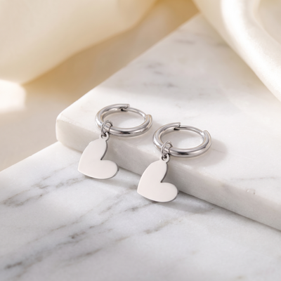 Clover Heart Silber - Marmor Lifestyle